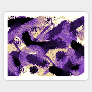 Nonbinary Pride Abstract Textural Layered Paint Sticker